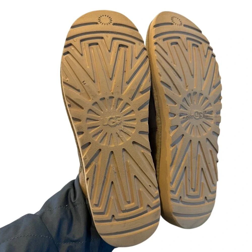 UGG Men's Canvas Slip On Loafers‎ EU 43 Tan Casual Comfort Shoes